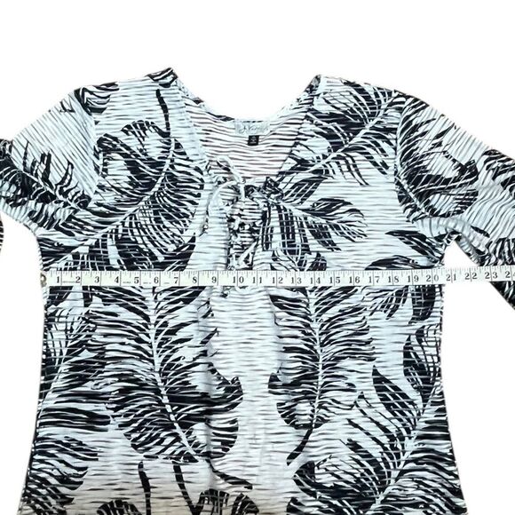 J Valdi Women’s Tropical Palms Swim Coverup, Size XL - Picture 4 of 7